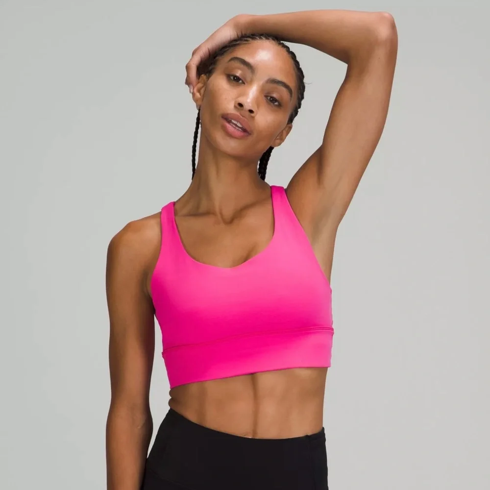 Lululemon long line energy bra sonic pink - Picture 2 of 4